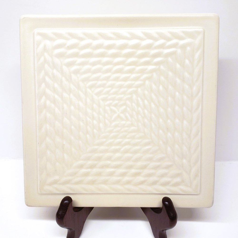 Wedgwood Stone Harbor Sand Trivet Square 6.5" Vintage 1998 Made in Japan